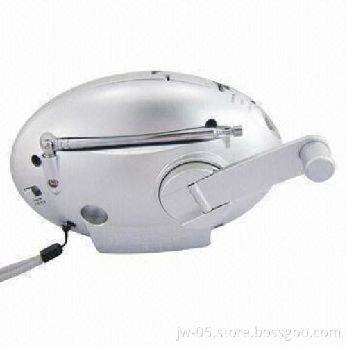 Dynamo AM/FM Radio with 1 Piece LED Bright Torch, Siren and Clip-up/Cranking Handle